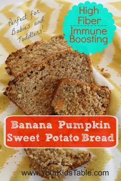 Banana Sweet Potato Pumpkin Bread