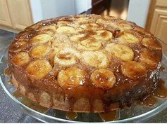 Bananas Fosters Upside down cake
