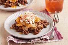 Barbecue Beef-Corn Chip Bake