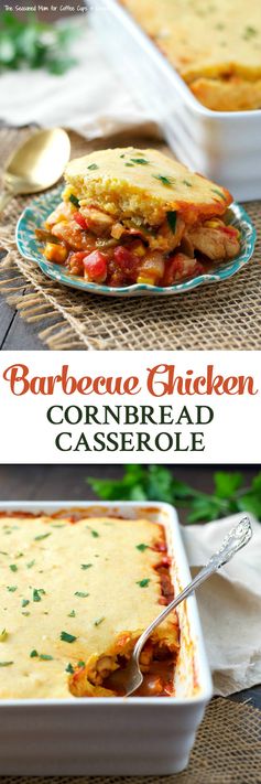 Barbecue Chicken Cornbread Casserole