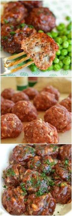 Barbecue Mozzarella Meatballs