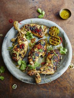 Barbecued thai chicken legs