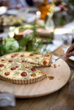 Basic Quiche with Vegetables, Cheese & Herbs