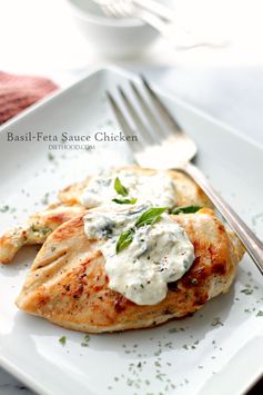 Basil-Feta Sauce Chicken