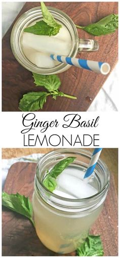 Basil Ginger Lemonade