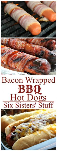 BBQ Bacon Wrapped Broiled Hot Dogs