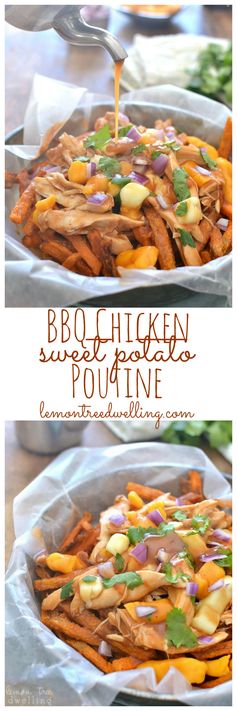 BBQ Chicken Sweet Potato Poutine