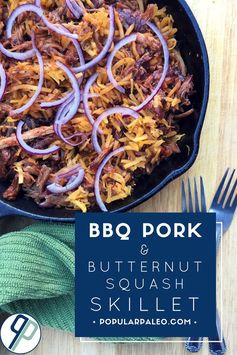 BBQ Pork & Butternut Squash Skillet