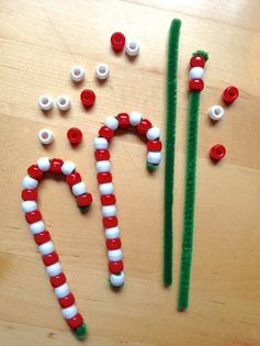 Beaded Candy Cane Ornaments