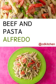 Beef And Pasta Alfredo