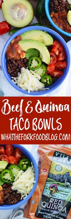 Beef and Quinoa Taco Bowls