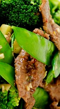 Beef, Broccoli, and Snow Pea Stir Fry