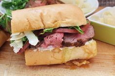 Beef Tenderloin Sandwiches with Horseradish Spread