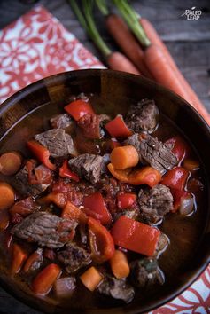 Beef, Tomato And Red Bell Pepper Soup