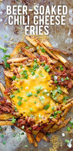 Beer-Soaked Chili Cheese Fries