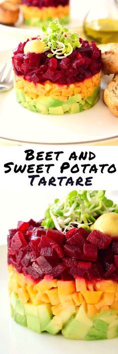 Beet and Sweet Potato Tartare