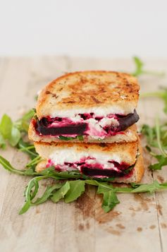 Beet, Arugula and Goat Cheese Grilled Cheese