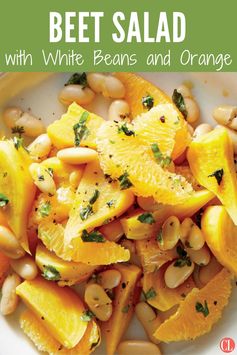 Beet Salad with White Beans and Orange