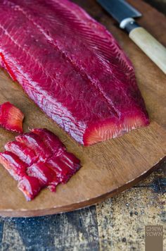 Beetroot and Hendrick’s Gin Cured Salmon