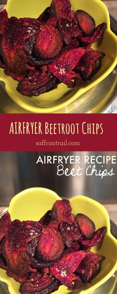 Beetroot Chips in Airfryer