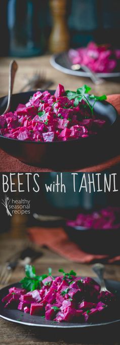 Beets with tahini