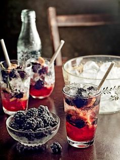 Berry & rosemary juniper gin fizz