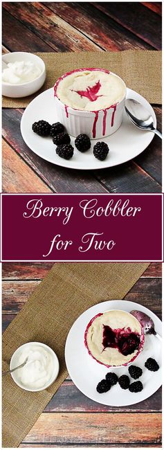 Berry Cobbler for Two