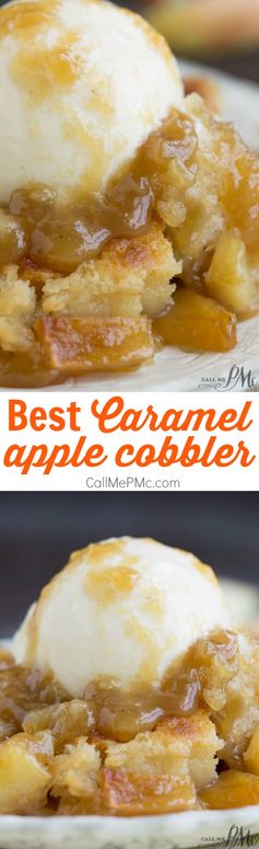 Best Caramel Apple Cobbler