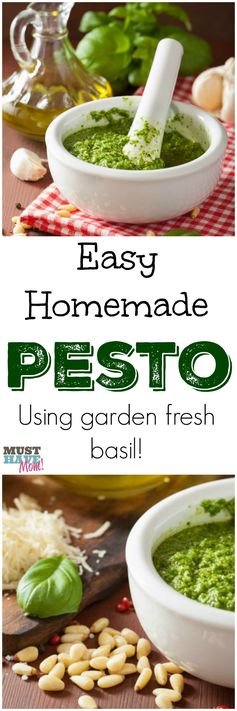 Best EVER Homemade Basil Pesto