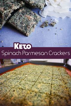 Best Low Carb Cracker (Parmesan Spinach Crisps