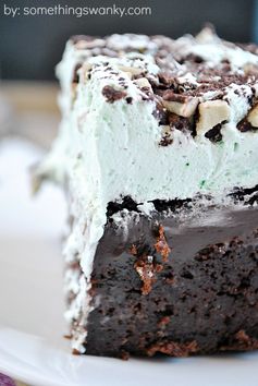 Better Than Thin Mints... Grasshopper Poke Cake