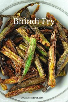 Bhindi fry - crispy fried okra