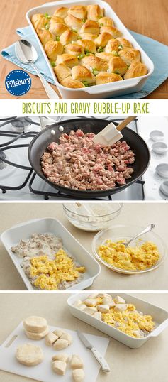 Biscuits and Gravy Bubble-Up Bake