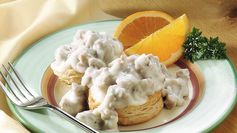 Biscuits with Pork Sausage Gravy