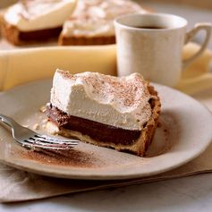 Bittersweet Chocolate Tart with Coffee Mascarpone Cream