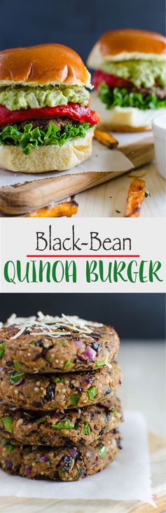 Black Bean Quinoa Veggie Burger