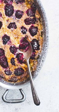 Blackberry Baked Custard