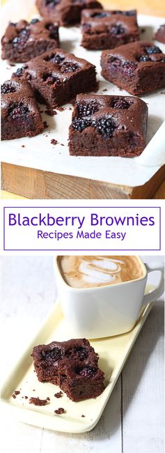 Blackberry brownies