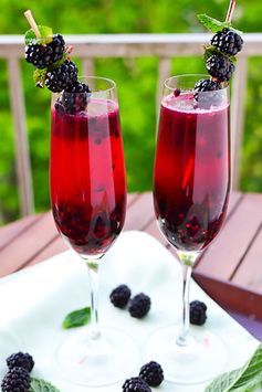 Blackberry Champagne Margarita