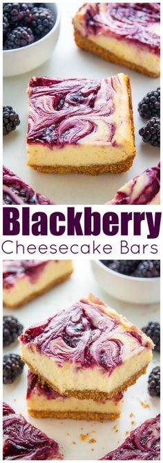 Blackberry Cheesecake Bars