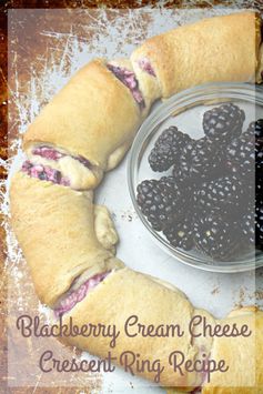 Blackberry Cream Cheese Crescent Ring