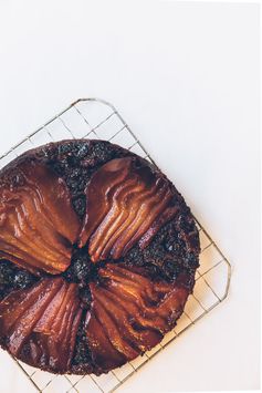 Blackberry-Pear Upside Down Cake