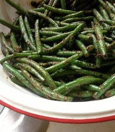 Blackened Green Beans