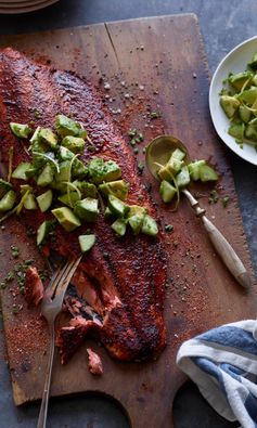 Blackened Salmon with Avocado Cucumber Salsa