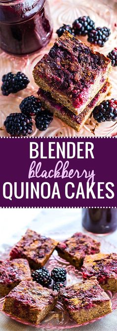 Blender Blackberry Quinoa Cakes (Gluten Free, Dairy Free