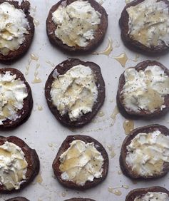 Blini Bites With Blue Cheese and Honey