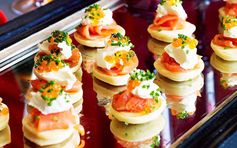 Blinis with smoked salmon