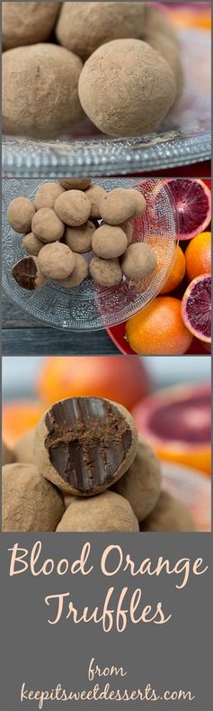 Blood Orange Chocolate Truffles