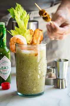 Bloody Mary with Roasted Tomatillos