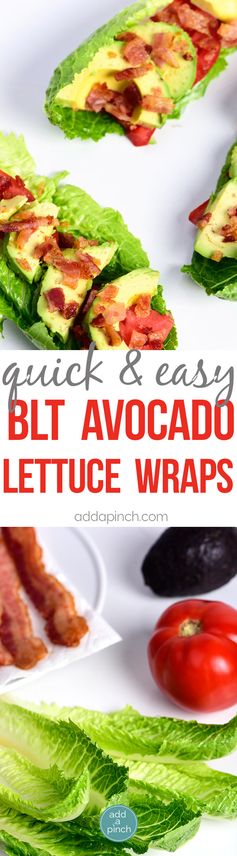 BLT Avocado Lettuce Wraps